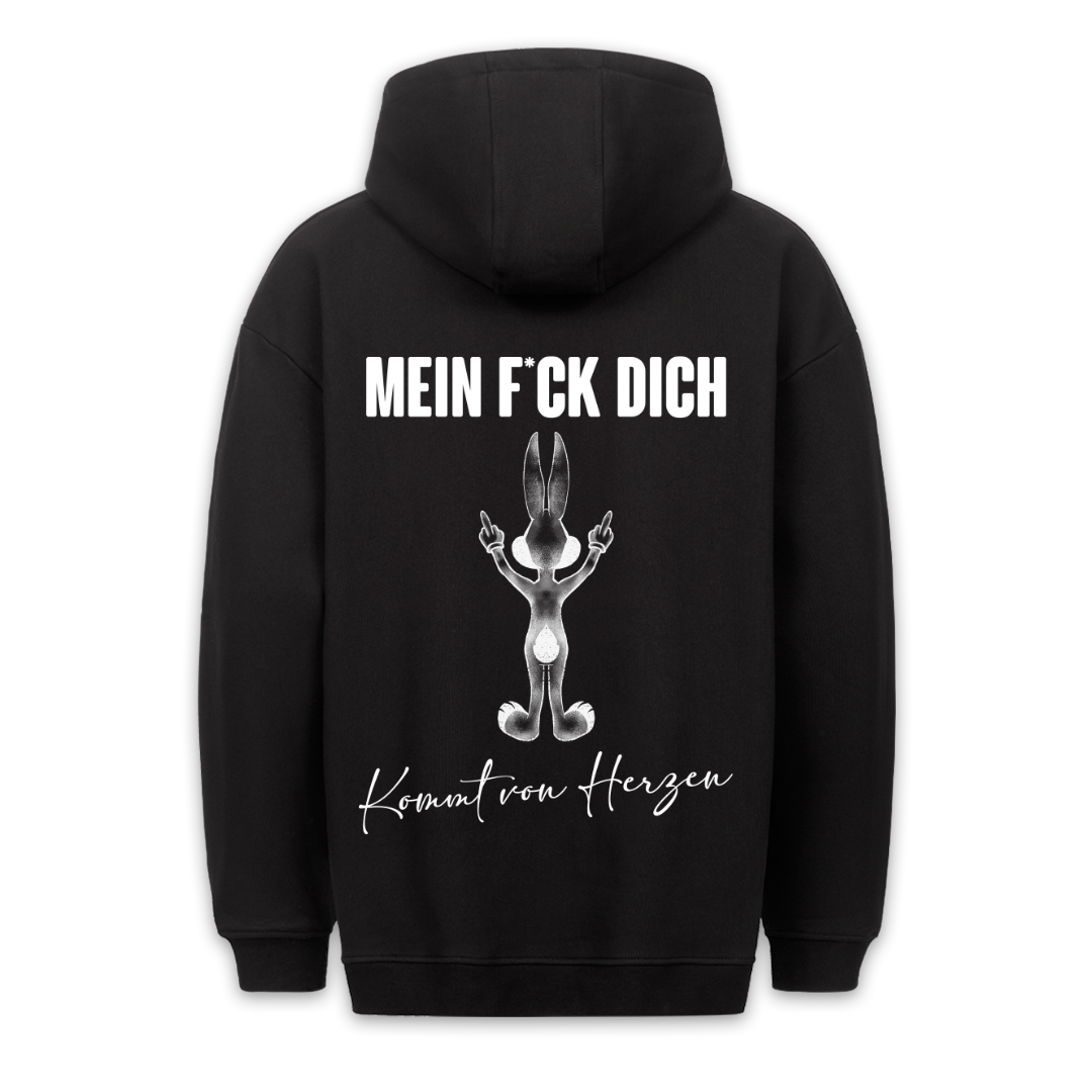 Von Herzen Hase - Hoodie Unisex Rückendruck