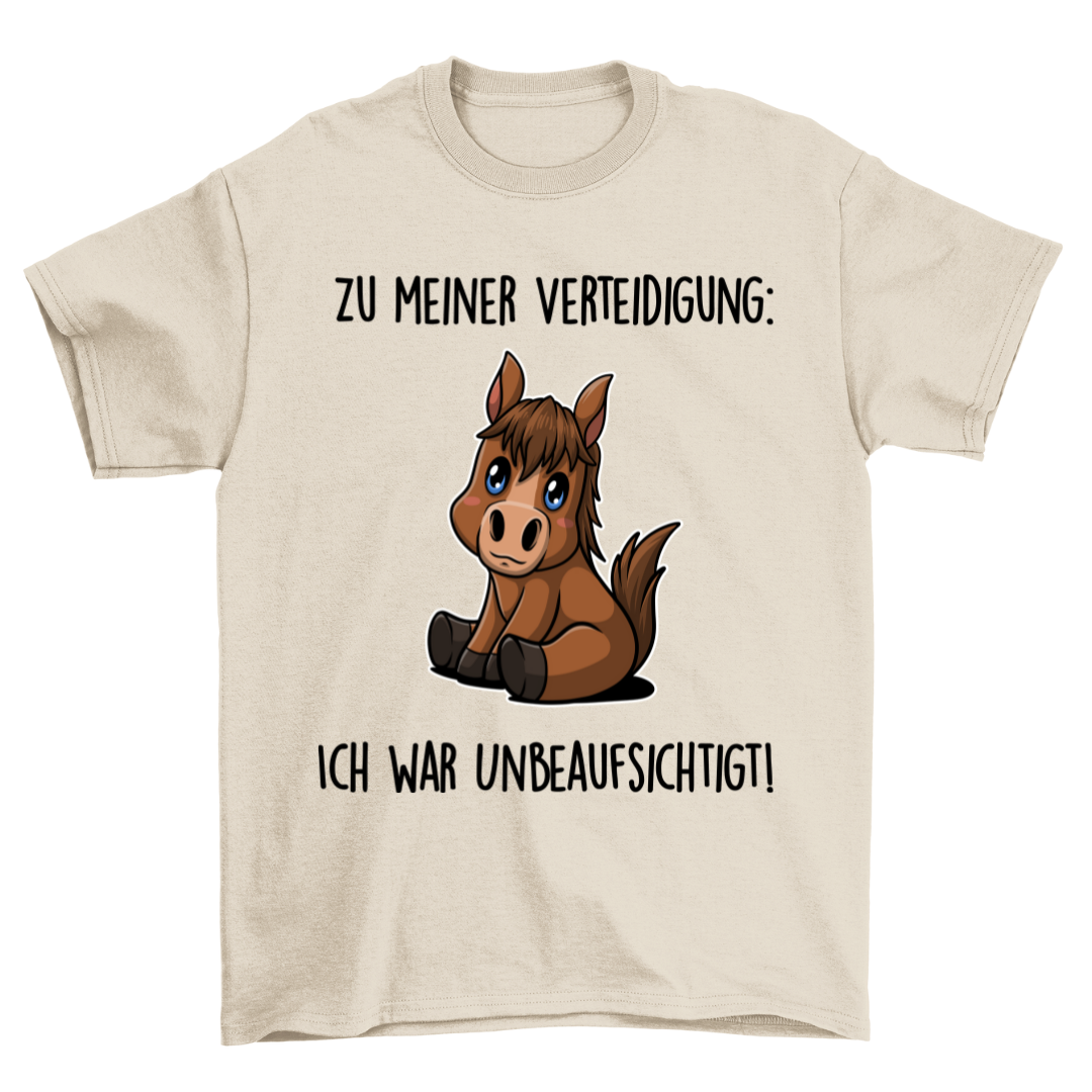 Unbeaufsichtigt Pony - Shirt Unisex