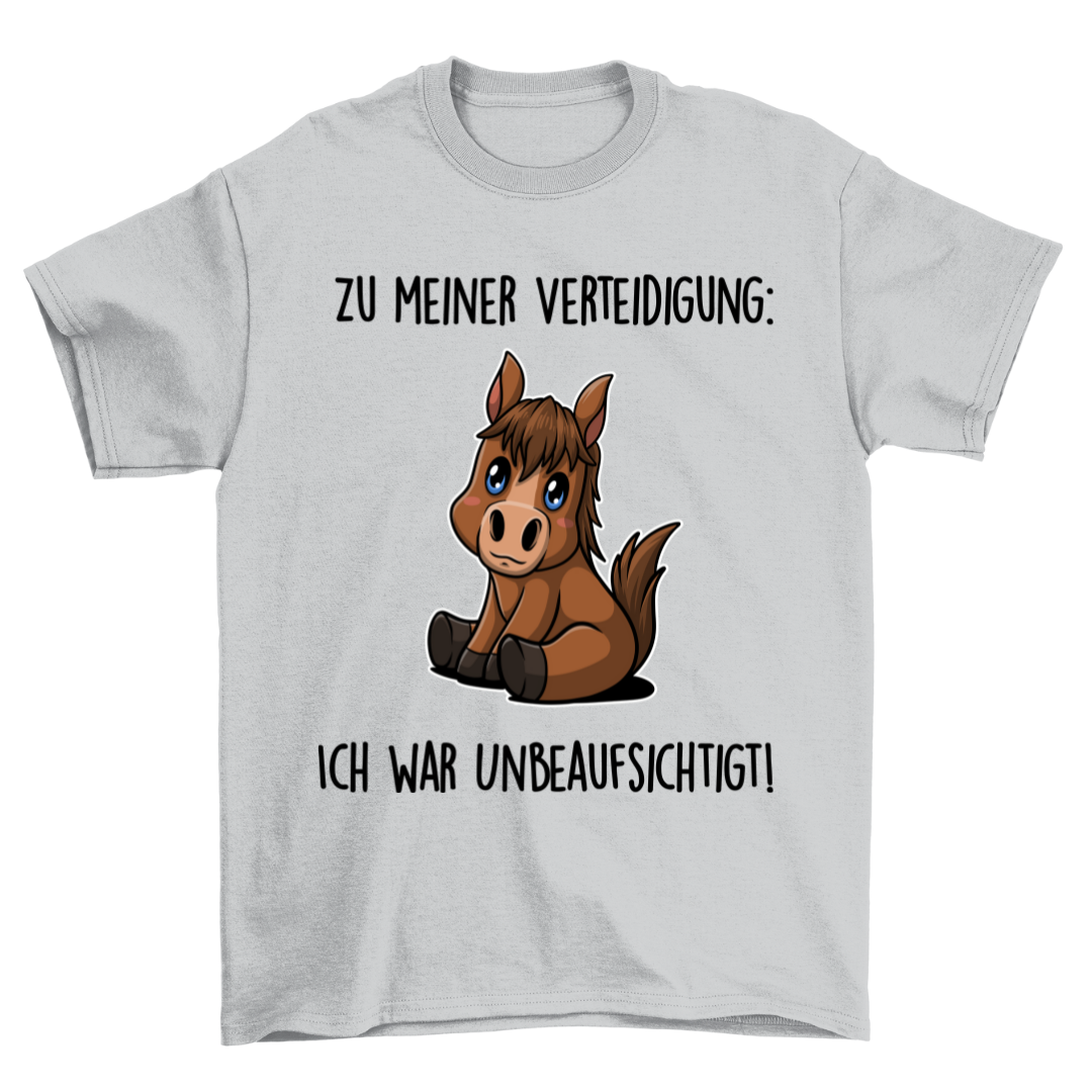 Unbeaufsichtigt Pony - Shirt Unisex