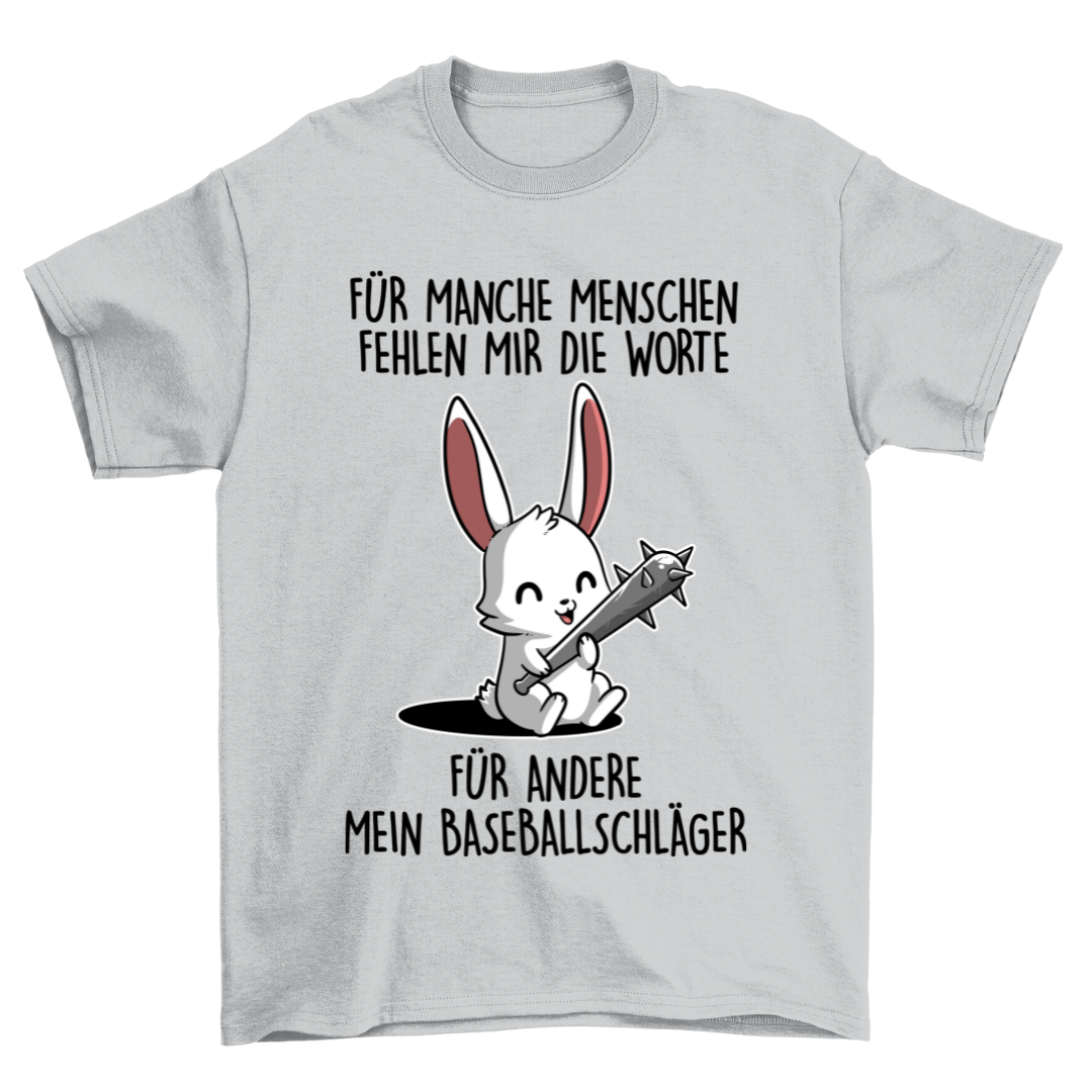 Baseballschläger Hase - Shirt Unisex