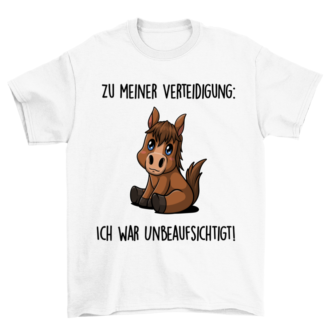 Unbeaufsichtigt Pony - Shirt Unisex