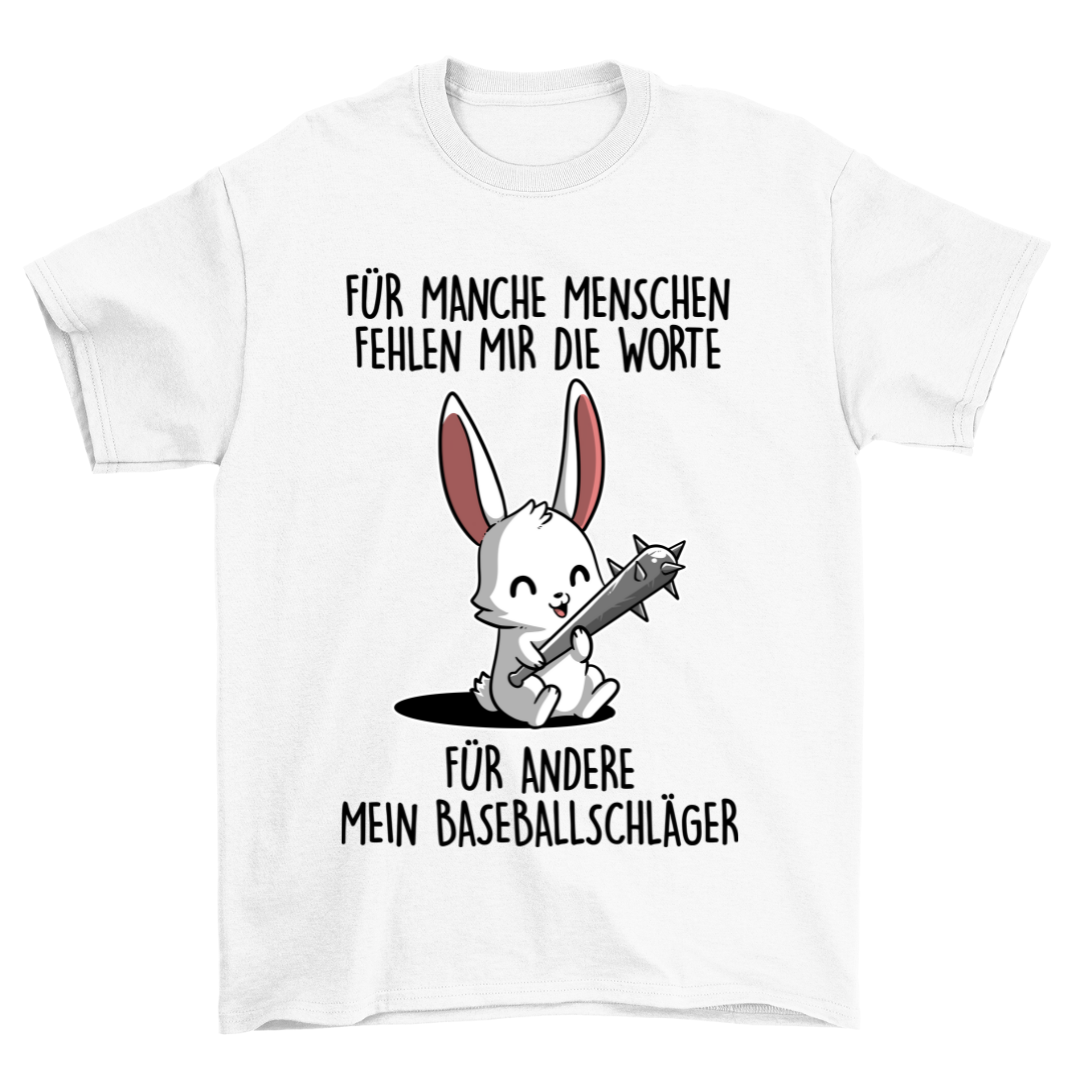 Baseballschläger Hase - Shirt Unisex