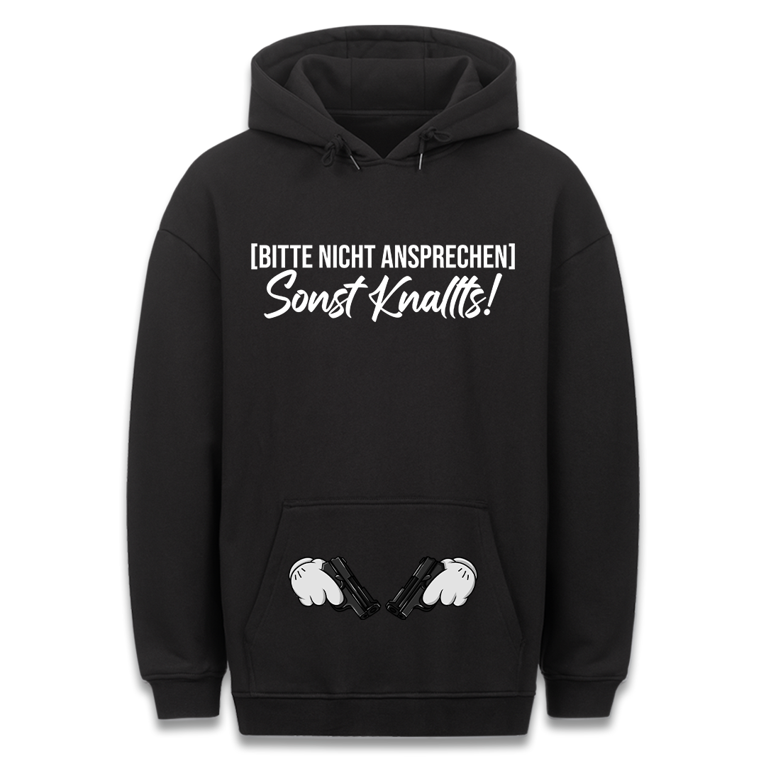 Sonst knallts - Hoodie Bauchtaschendruck
