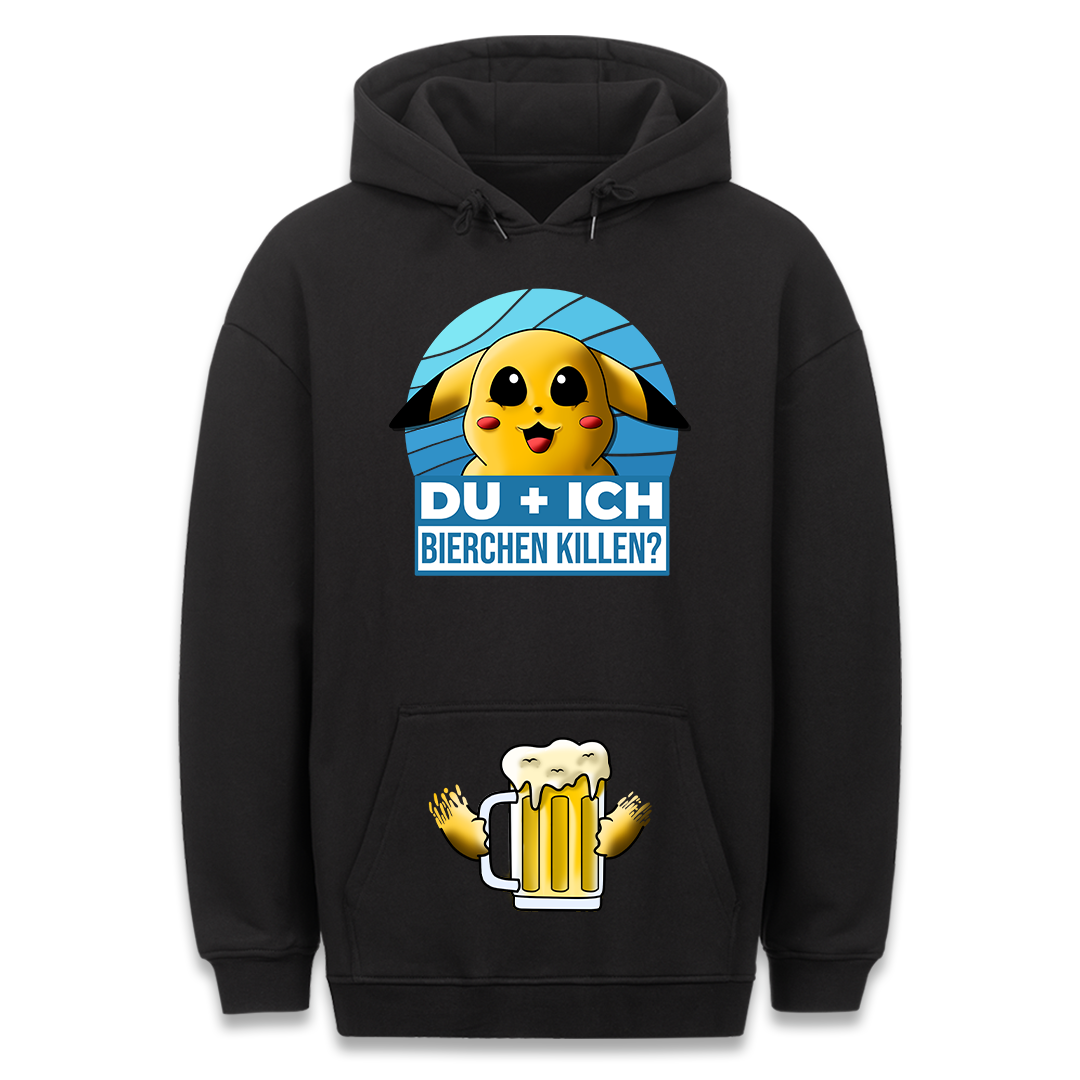 Bierchen killen - Hoodie Bauchtaschendruck