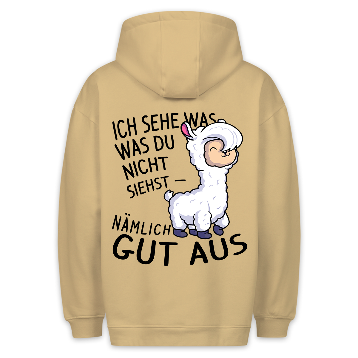 Ich Sehe Gut Aus - Premium Hoodie Rückendruck