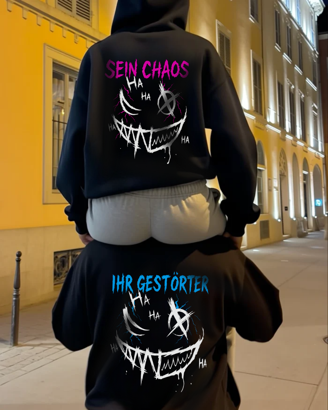 Ihr gestörter - Hoodie Unisex Rückendruck***