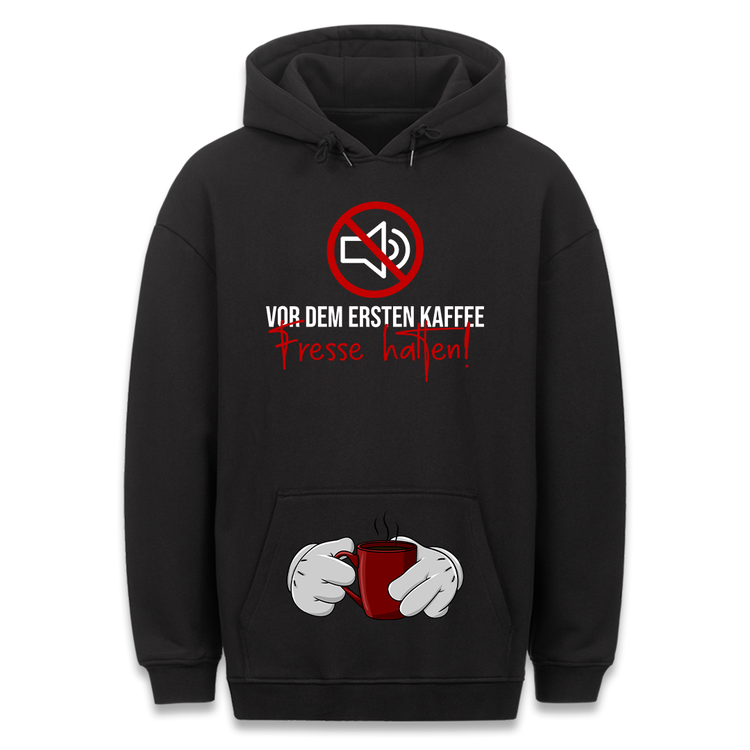 fresse halten! - Hoodie Bauchtaschendruck