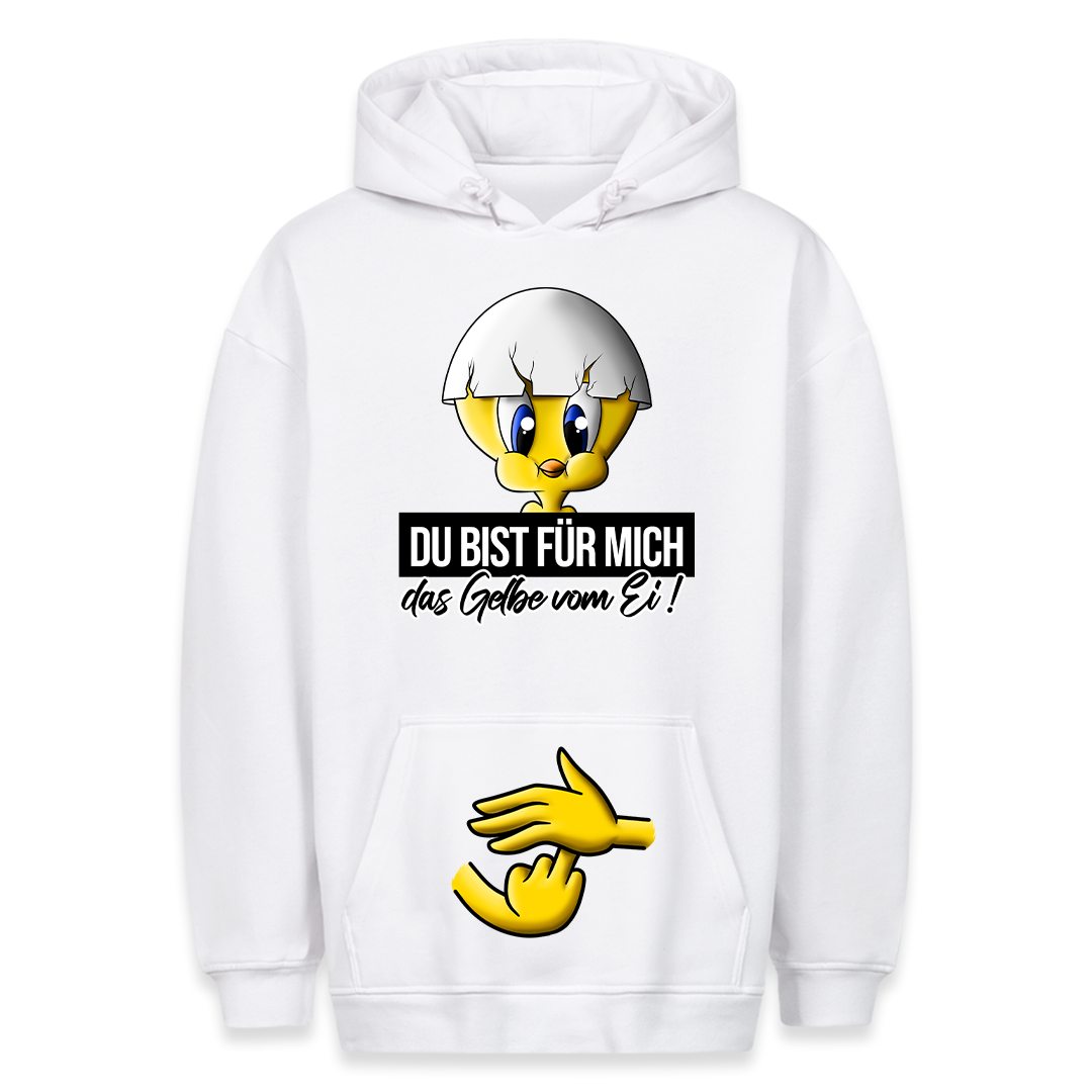 Das Gelbe vom Ei - Hoodie Bauchtaschendruck
