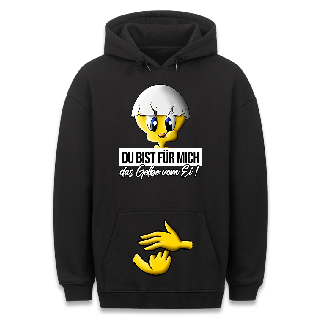 Das Gelbe vom Ei - Hoodie Bauchtaschendruck