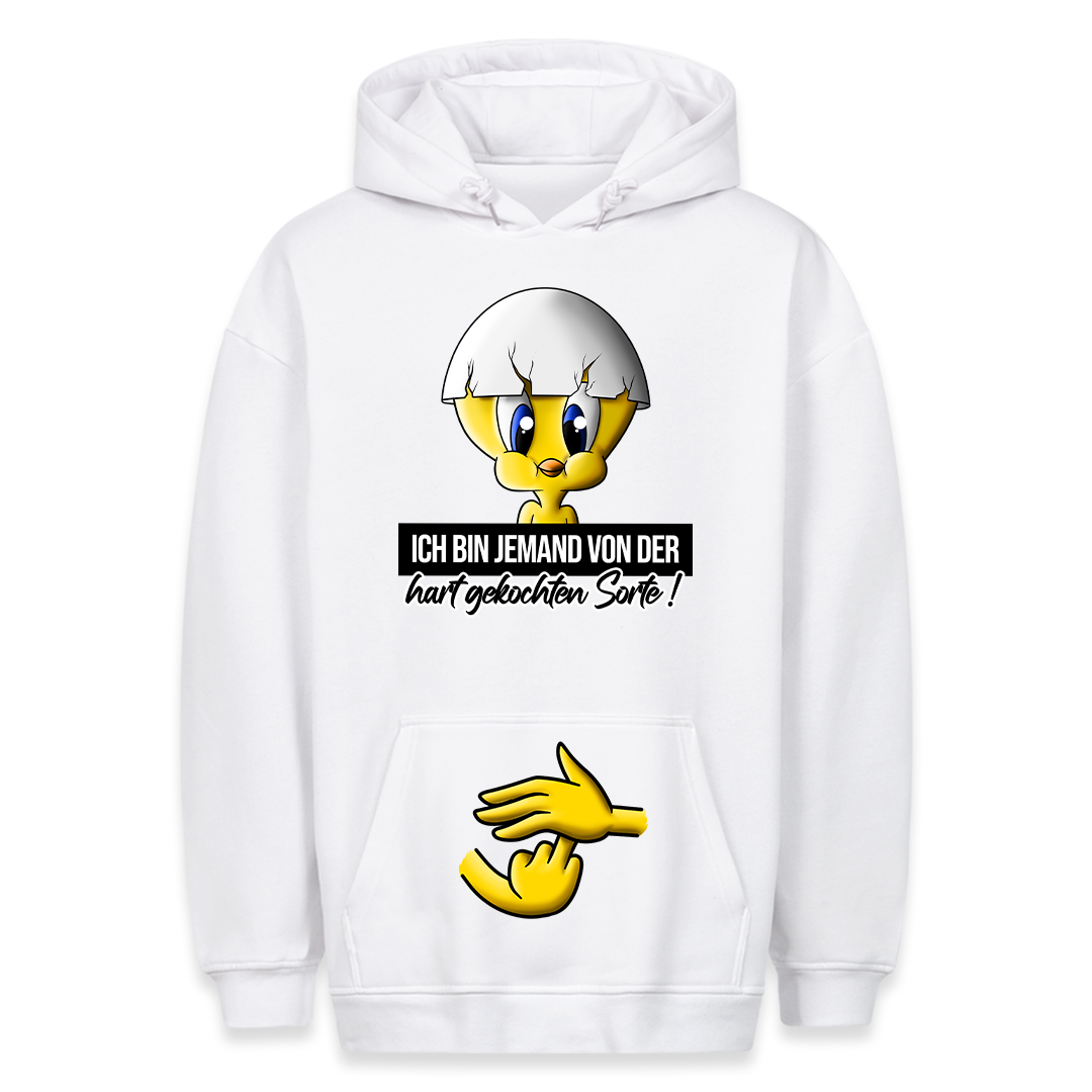 Hart gekocht Küken - Hoodie Bauchtaschendruck