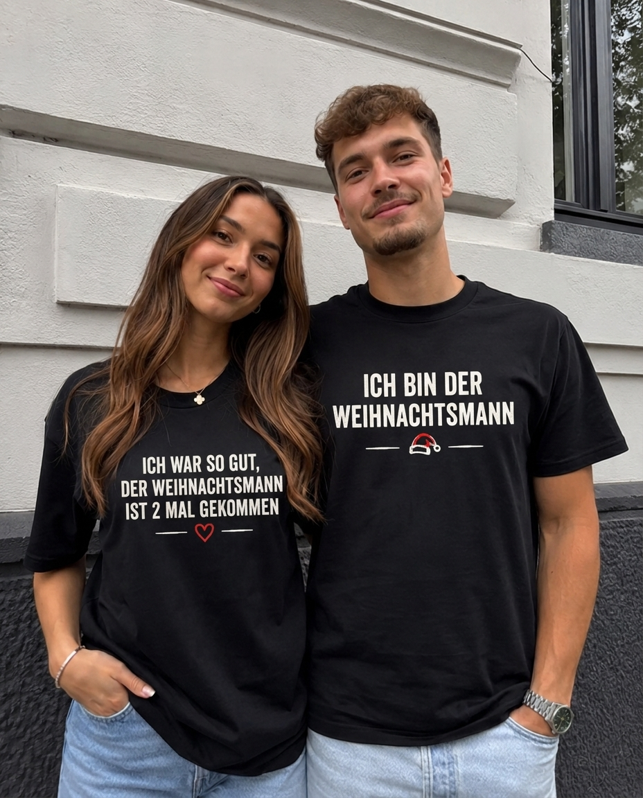 Weihnachtsmann Gekommen - Shirt Couple Bündel