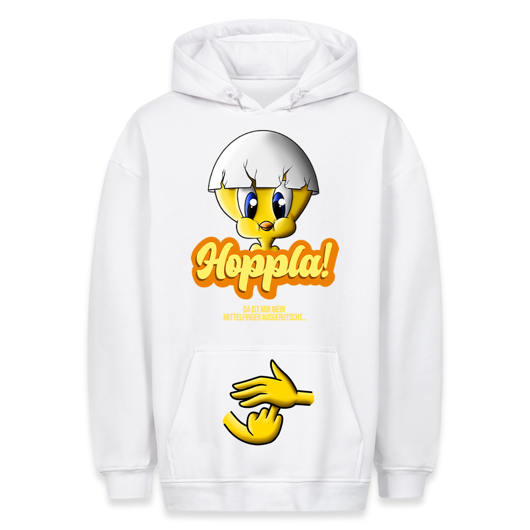 Hoppla Küken - Hoodie Bauchtaschendruck