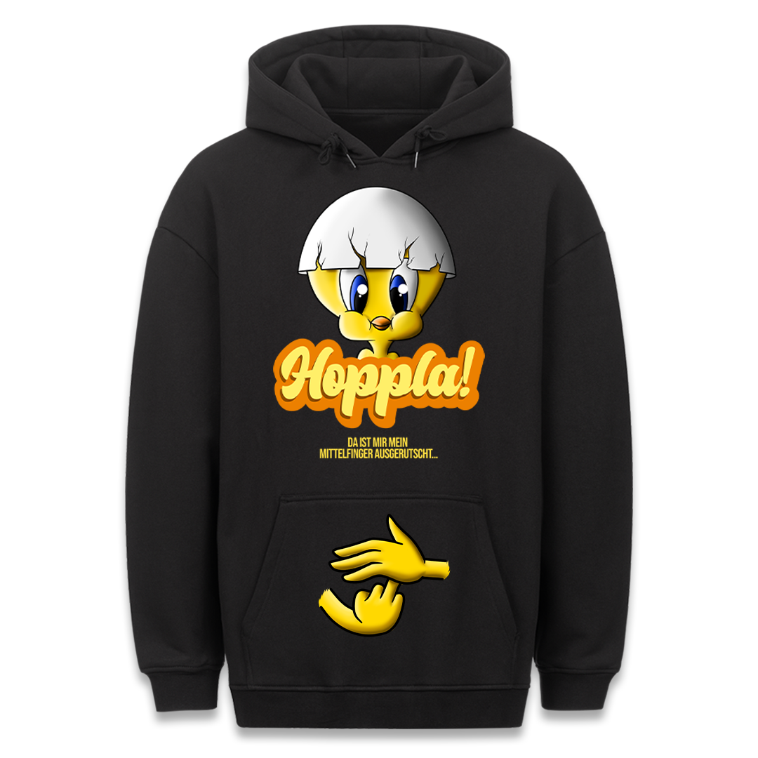 Hoppla Küken - Hoodie Bauchtaschendruck