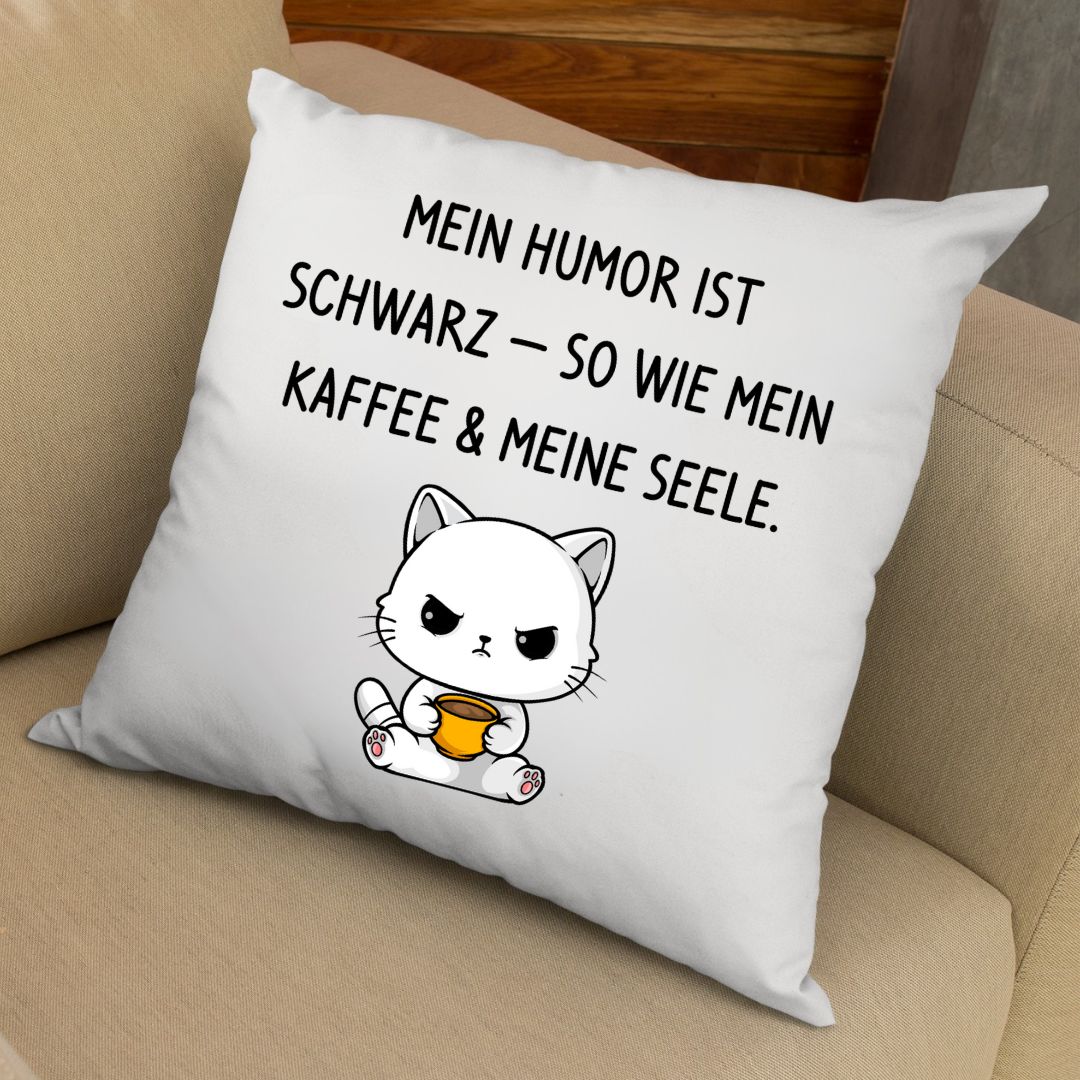 Humor Schwarz - Kissen