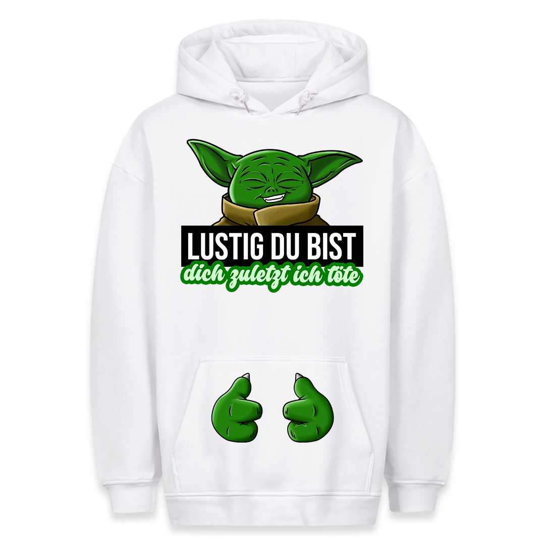 Du bist lustig - Hoodie Bauchtaschendruck
