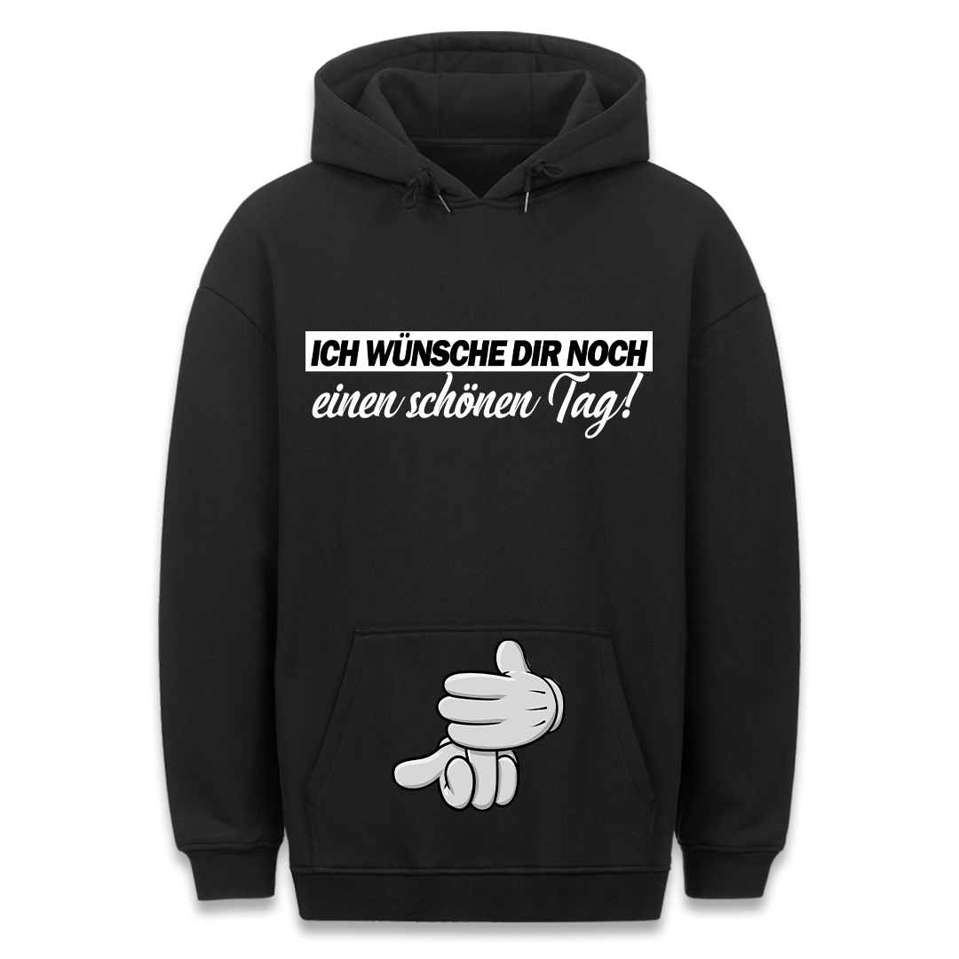 Schöner Tag - Hoodie Bauchtaschendruck