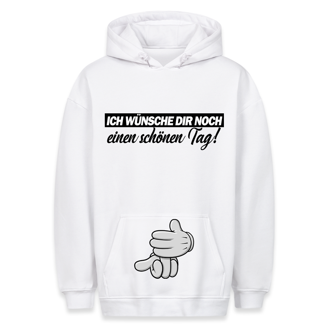 Schöner Tag - Hoodie Bauchtaschendruck