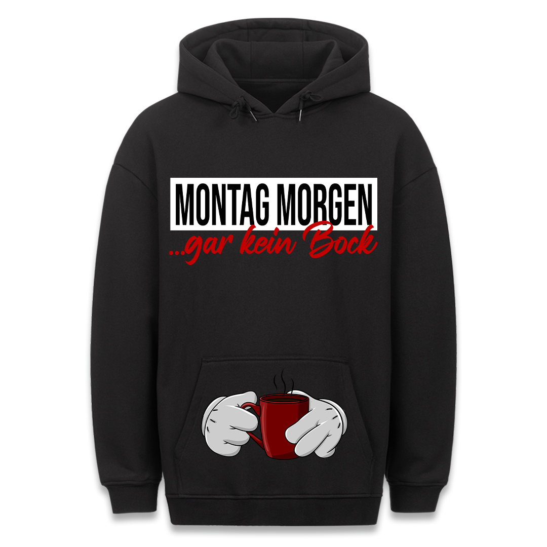 Montag Morgen - Hoodie Bauchtaschendruck