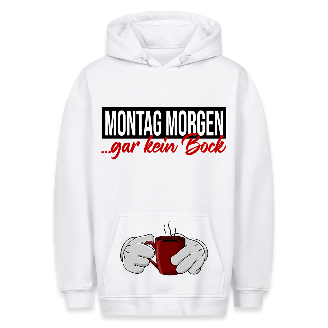 Montag Morgen - Hoodie Bauchtaschendruck
