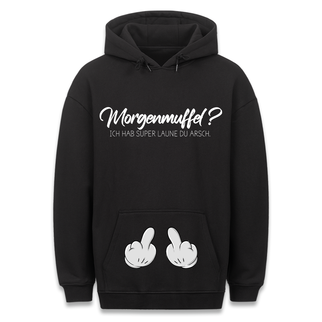 Morgenmuffel? - Hoodie Bauchtaschendruck