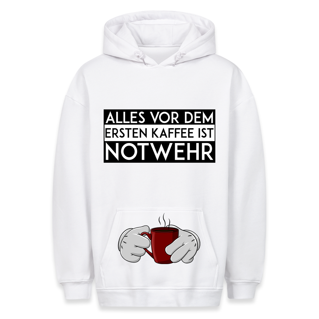 Notwehr - Hoodie Bauchtaschendruck