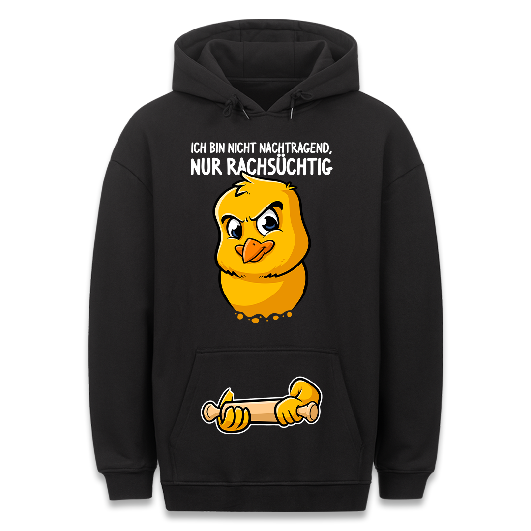 Rachsüchtig Huhn - Hoodie Bauchtaschendruck