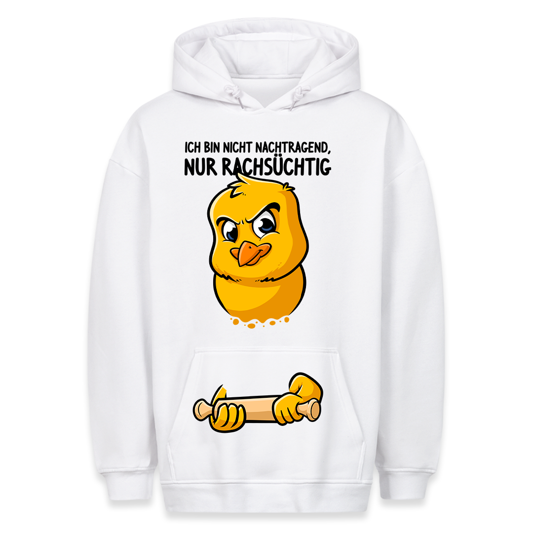 Rachsüchtig Huhn - Hoodie Bauchtaschendruck