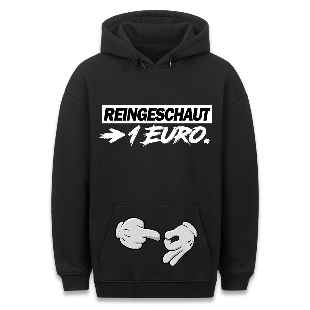 Reingeschaut - Hoodie Bauchtaschendruck
