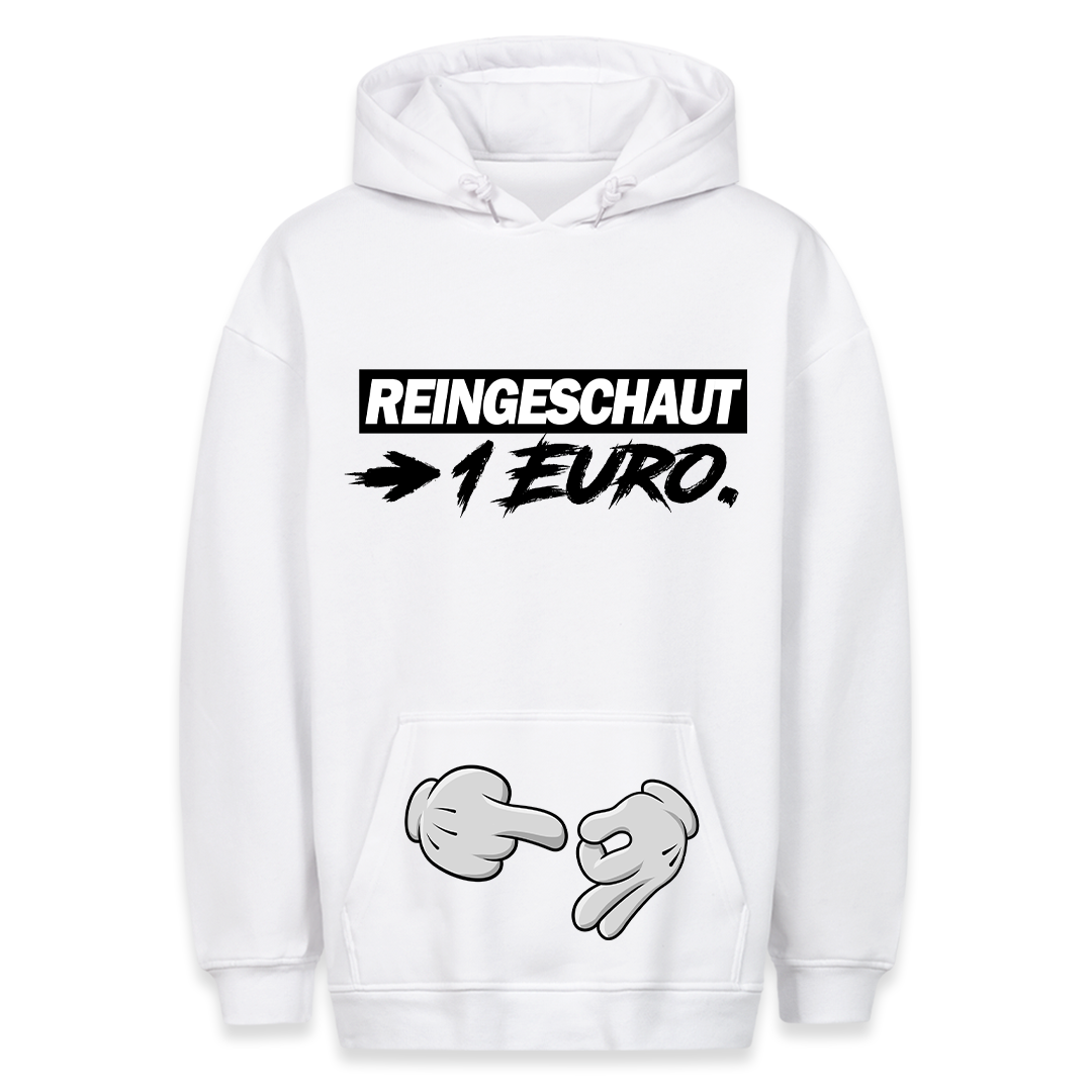 Reingeschaut - Hoodie Bauchtaschendruck
