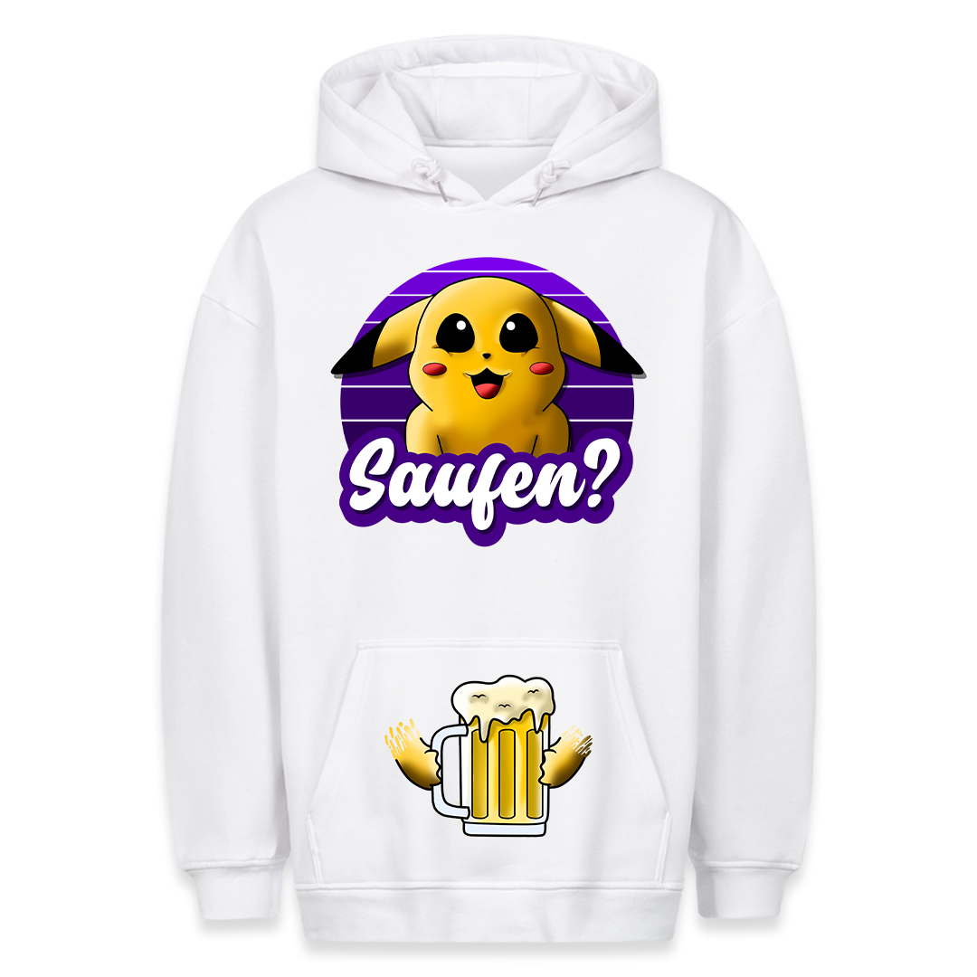 Saufen? - Hoodie Bauchtaschendruck
