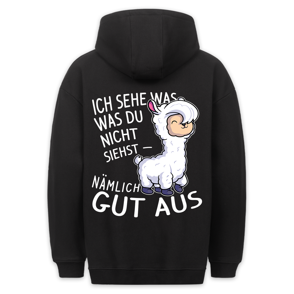 Ich Sehe Gut Aus - Premium Hoodie Rückendruck