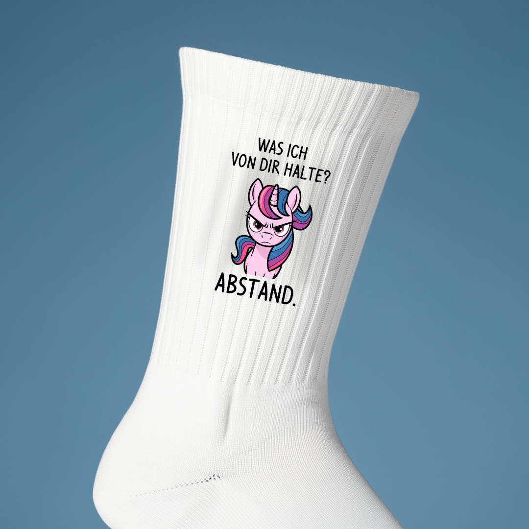 Abstand Einhorn - Socken