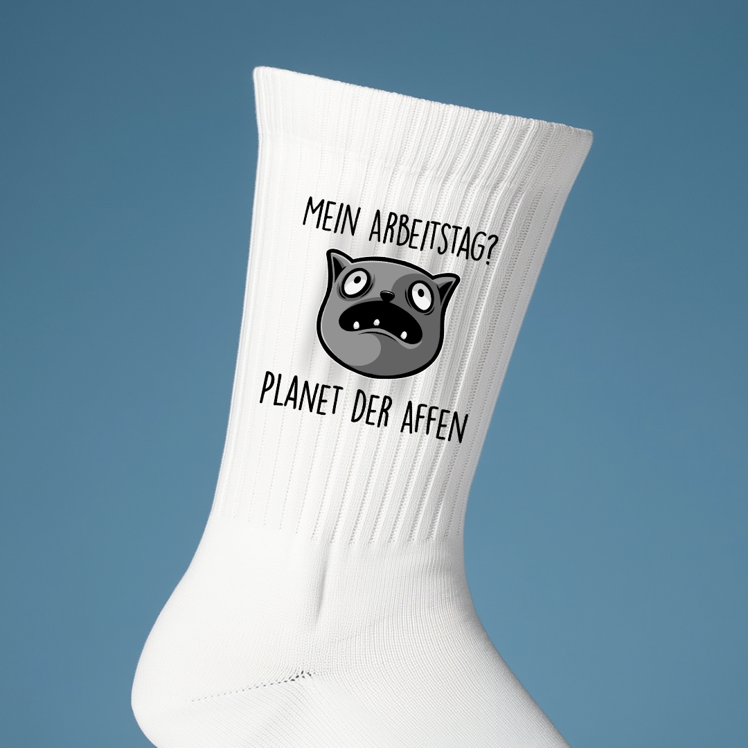 Arbeitstag Affen - Socken