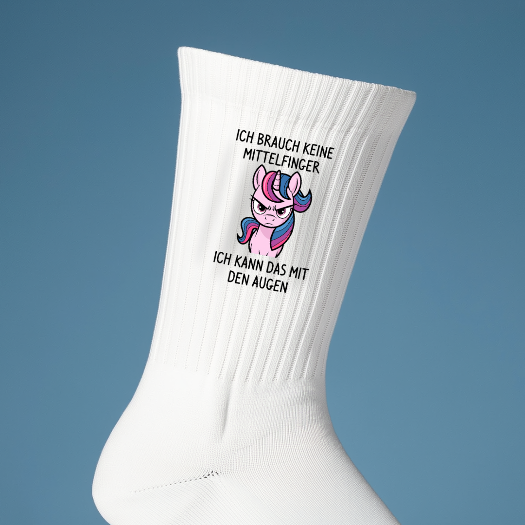 Mittelfinger Einhorn - Socken