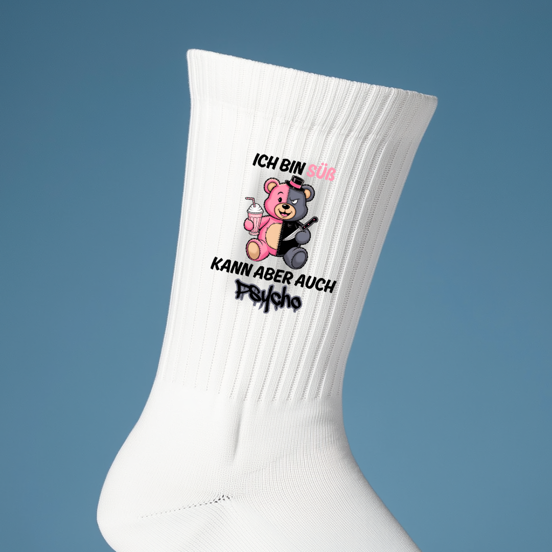 Süß/Psycho Bär - Socken