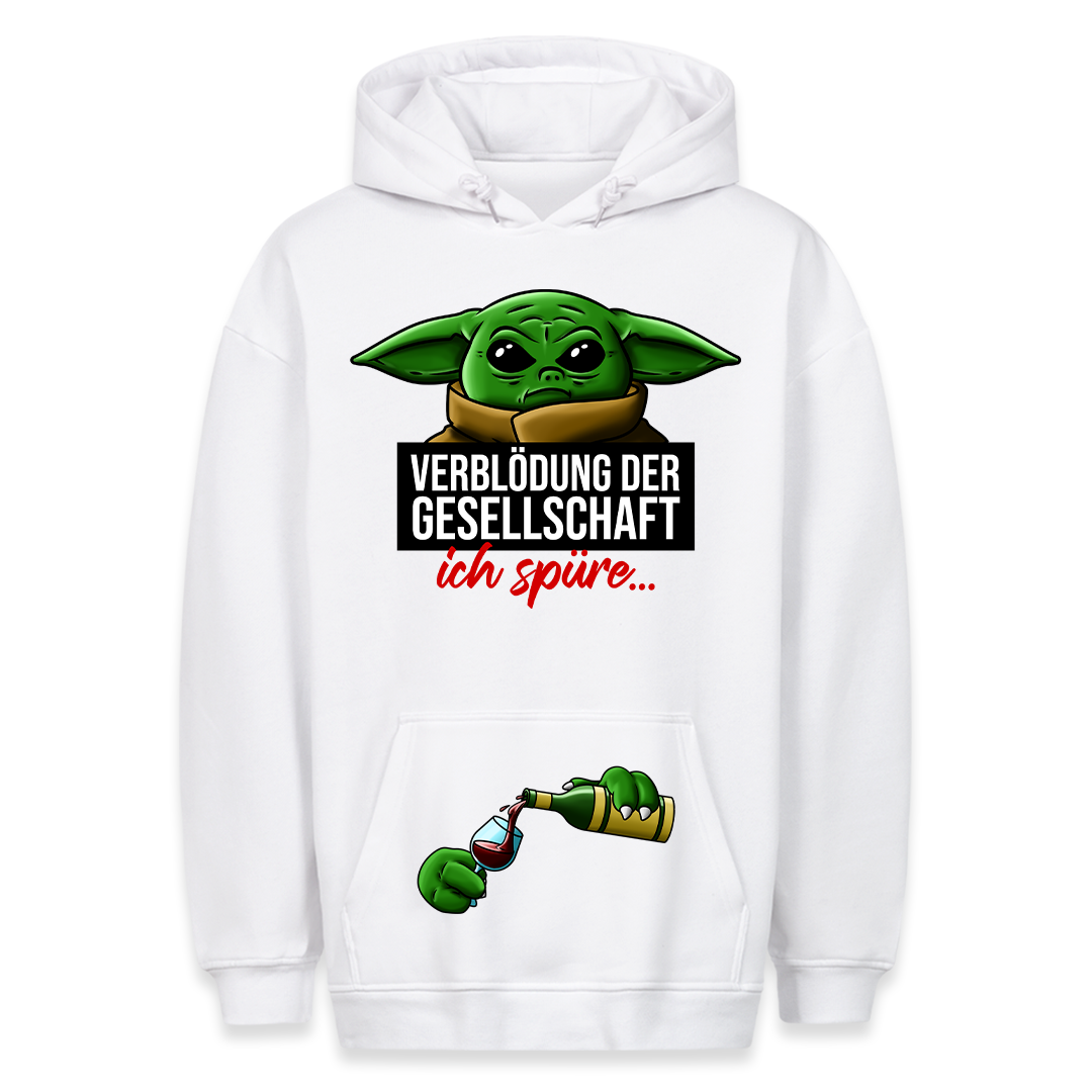 Verblödung - Hoodie Bauchtaschendruck