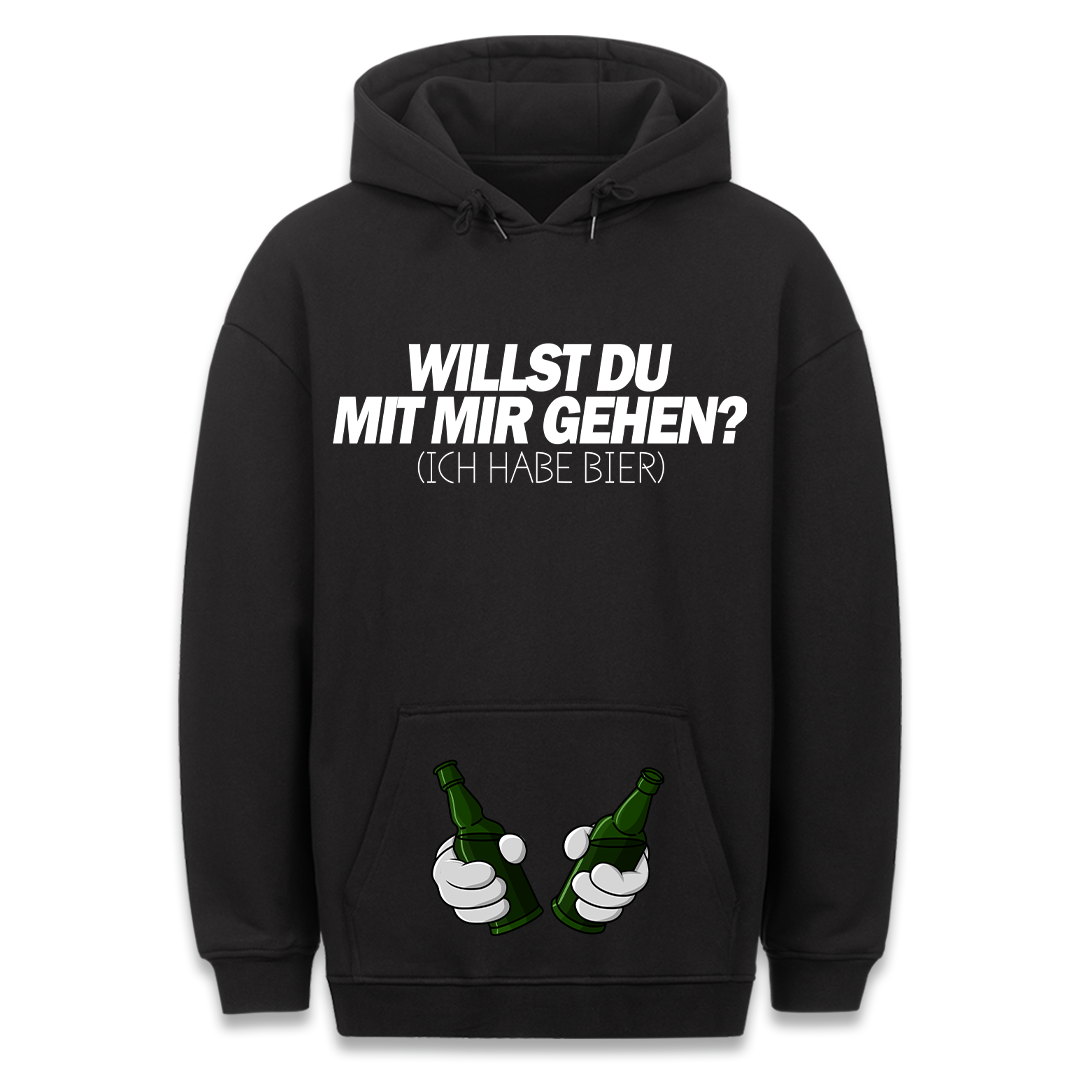 Bier Zombie - Hoodie Bauchtaschendruck
