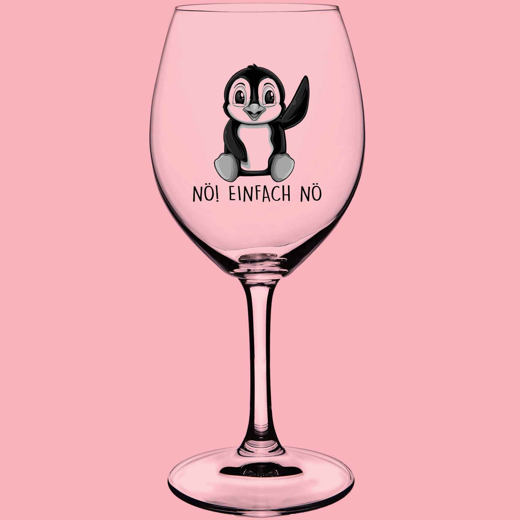 Nö! Pinguin- Weinglas
