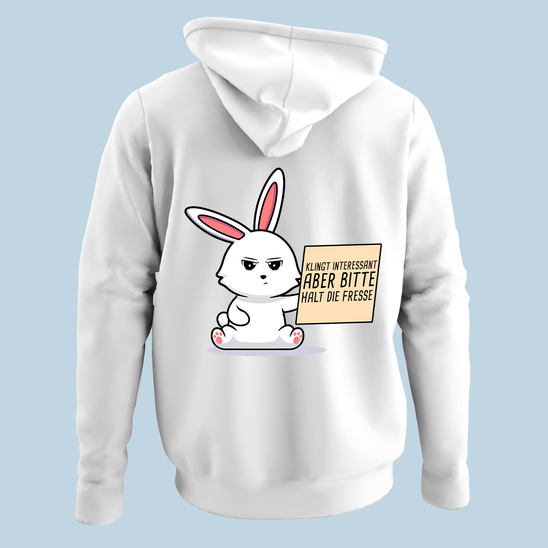 Halt die Fresse Hase Hoodie