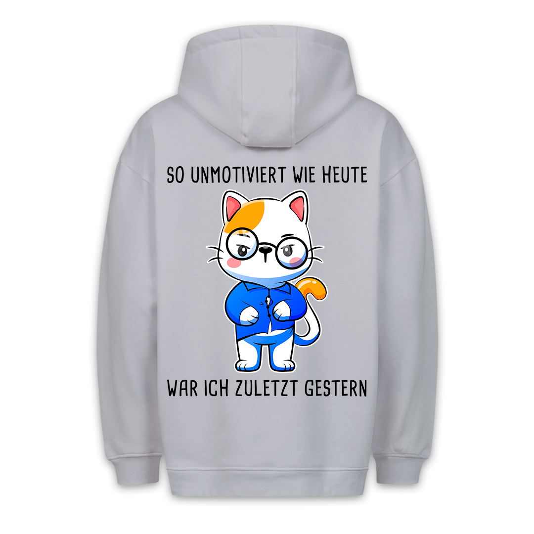 Unmotiviert Katze - Hoodie Unisex Rückendruck