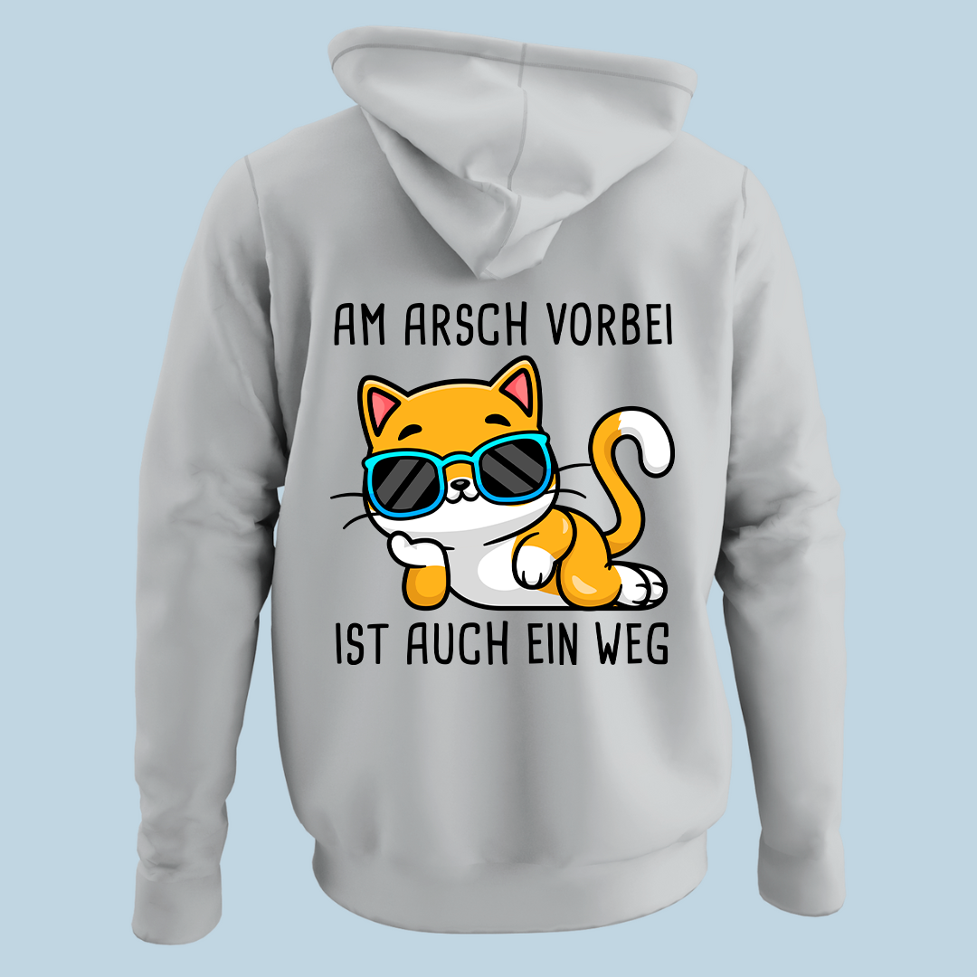 Am Arsch vorbei - Hoodie Unisex Rückendruck