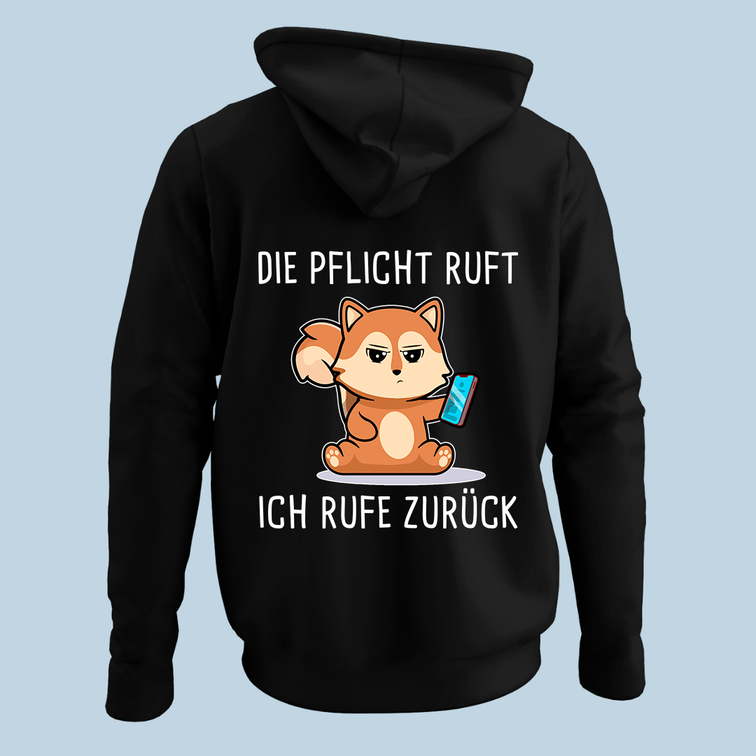 Pflicht ruft Eichhörnchen Hoodie