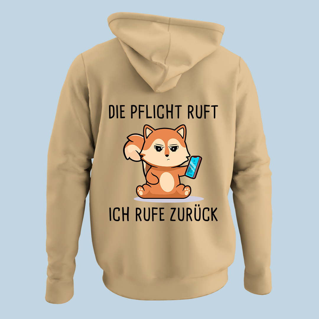 Pflicht ruft Eichhörnchen Hoodie