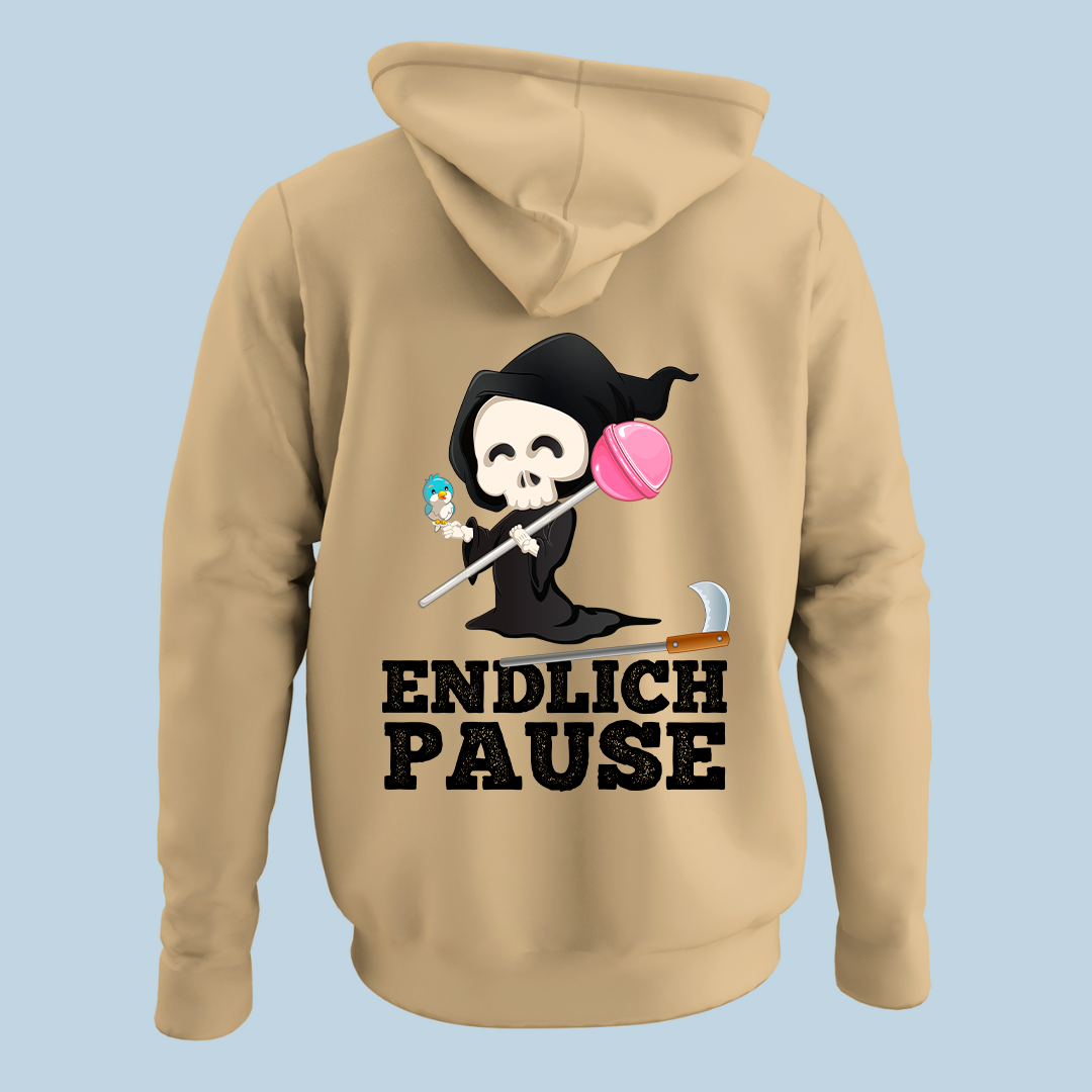 Endlich Pause - Hoodie Unisex Rückendruck