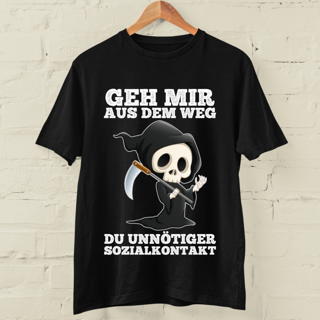 Sozialkontakt Sensenmann - Shirt Unisex