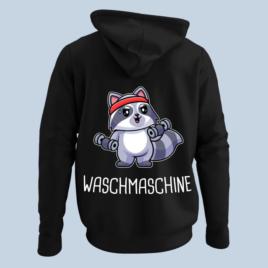Waschmaschine - Hoodie Unisex Rückendruck