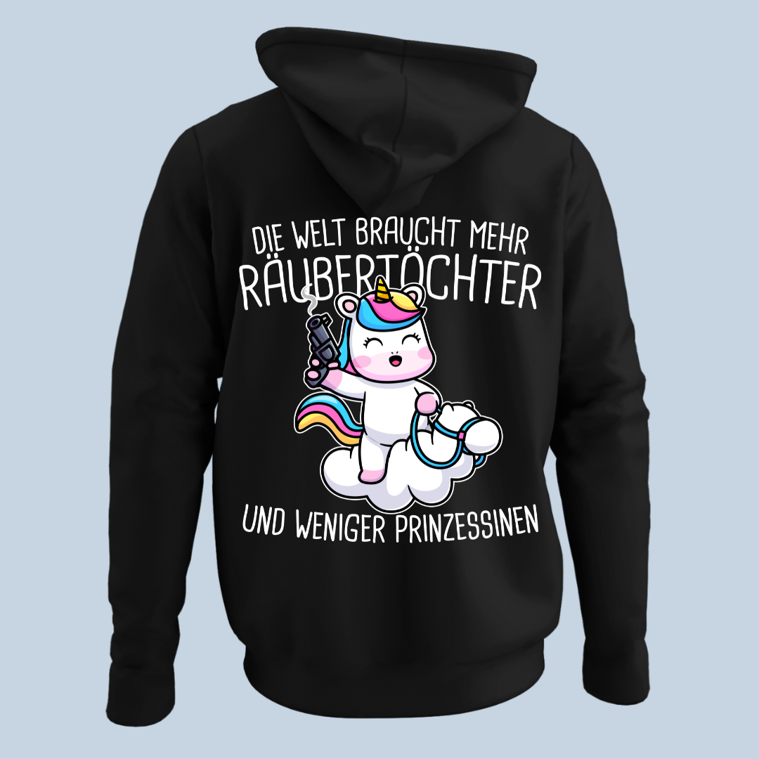 Räubertöchter Einhorn - Hoodie Unisex Rückendruck