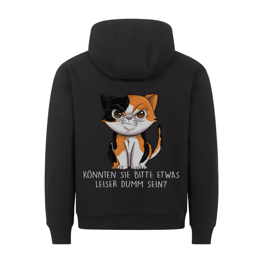 Leise Böse Katze - Hoodie Unisex Rückendruck