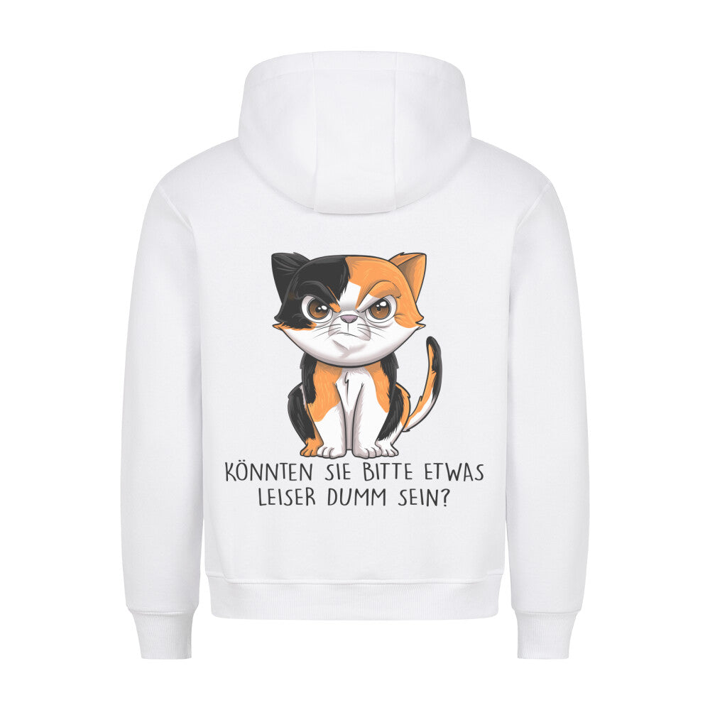 Leise Böse Katze - Hoodie Unisex Rückendruck