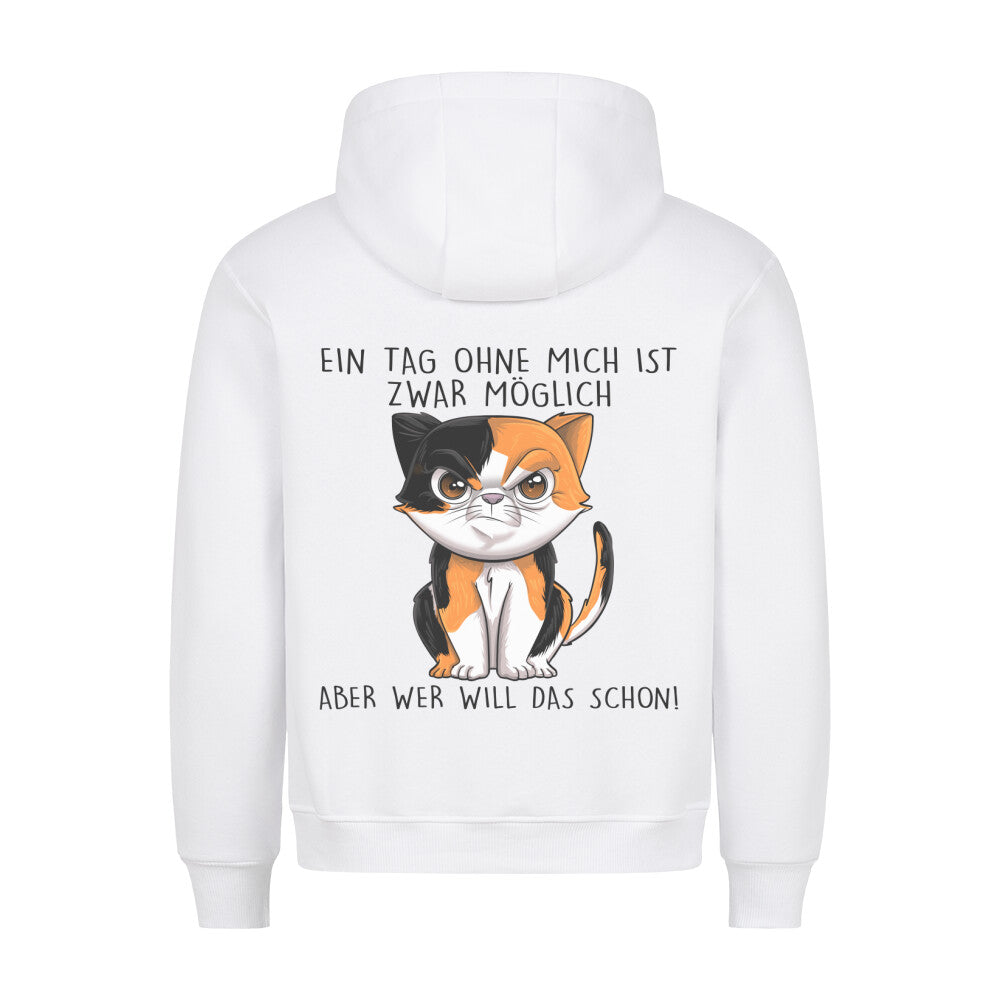 Ohne Mich Böse Katze - Hoodie Unisex Rückendruck